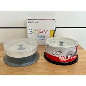 Sony & Imation Blank CD-R Blank Media Recordable Data Disc & Memorex CD Sleeves